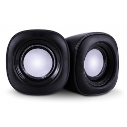 POPERTECH ηχεία Essential sound PT-844, 2x 3W, 3.5mm, μαύρα
