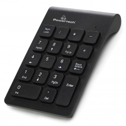 POPERTECH ασύρματο αριθμητικό πληκτρολόγιο PT-939, 2.4GHz, μαύρο