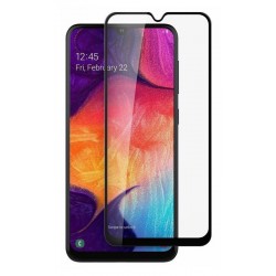 POPERTECH tempered glass 5D TGC-0471, Samsung A20s, full glue, μαύρο