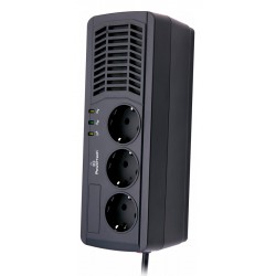 POPERTECH σταθεροποιητής ρεύματος PT-AVR1000I, 1000VA/500W, 3x schuko