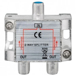 POPERTECH SAT-splitter CAB-V032, 2-way, 5-2400MHz, 100dB