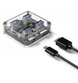 OROCO USB hub MH4U-U3, 4x &theta;&upsilon;&rho;ώ&nu;, 5Gbps, &delta;&iota;ά&phi;&alpha;&nu;&omicron;