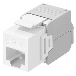 GOGBAY Keystone module RJ45 CAT 6A 90867, UTP, λευκό