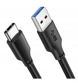 CACLETIME &kappa;&alpha;&lambda;ώ&delta;&iota;&omicron; USB-C &sigma;&epsilon; USB CMAMN, 3A, 5Gbps, 0.25m, &mu;&alpha;ύ&rho;&omicron;