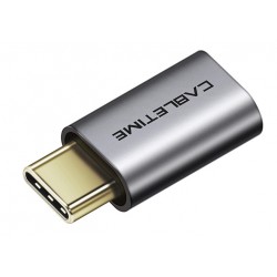 CACLETIME αντάπτορας USB-C σε micro USB CT-CMMCBF, 480Mbps, γκρι