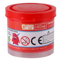 MPMτέμπερα ζωγραφικής PP610-04, 40ml, κόκκινη