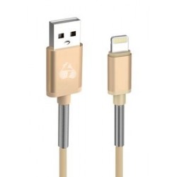 POWERTECH Καλώδιο USB σε Lightning flex alu PTR-0019, copper, 1m, χρυσό