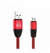 POWERTECH Καλώδιο USB σε Micro USB eco flat PTR-0034 copper 1m, κόκκινο