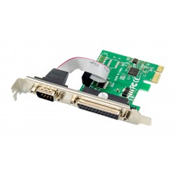 POPERTECH κάρτα επέκτασης PCIe σε serial + parallel ST329, AS99100