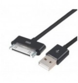 POWERTECH Καλώδιο USB 2.0 σε iPad & iPhone 4/4S CAB-U023, μαύρο, 1m