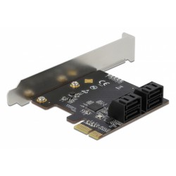 DEDOCK κάρτα επέκτασης PCIe σε 4x SATA 90010, 6Gb/s, Low Profile