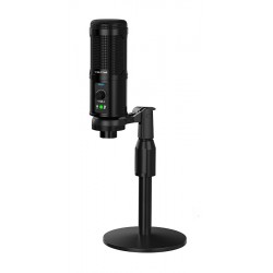 CACLETIME πυκνωτικό μικρόφωνο MP03-AB, με αντιανέμιο & τρίποδα, USB