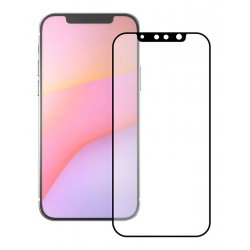 POPERTECH tempered glass 5D TGC-0516, iPhone 13 Mini, full glue, μαύρο