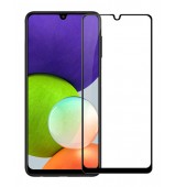 POPERTECH tempered glass 9H 5D TGC-0526 &gamma;&iota;&alpha; Samsung Galaxy A22, &mu;&alpha;ύ&rho;&omicron;