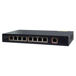 FOFKSAFE PoE Ethernet Switch FS-S1008EP-E, 8 Ports 10/100Mbps