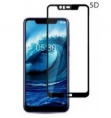POWERTECH Tempered Glass 5D Full Glue για Nokia 5.1 Plus, Black