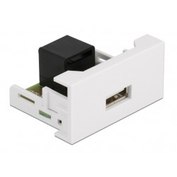 DEDOCK module USB σε RJ45 Easy 45 81344, 22.5x45mm, λευκό