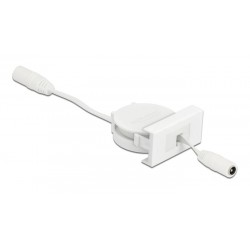 DEDOCK module καλώδιο τροφοδοσίας Easy 45 81376, ανασυρόμενο 50cm, λευκό