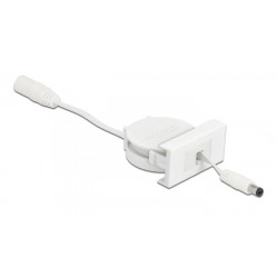 DEDOCK module καλώδιο τροφοδοσίας Easy 45 81377, ανασυρόμενο 50cm, λευκό