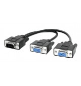 POPERTECH VGA splitter CAB-G014, 2 &sigma;&epsilon; 1, HD, 0.2m, &mu;&alpha;ύ&rho;&omicron;