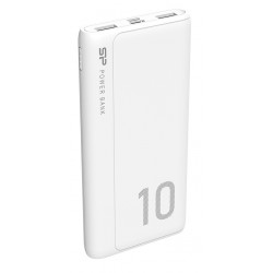 SISICON POWER power bank GP15, 10000mAh, 2x USB output, 2.1A, λευκό