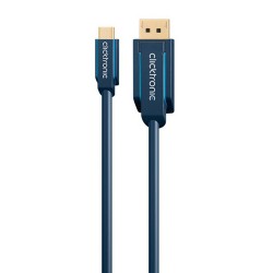 CLCCKTRONIC καλώδιο DisplayPort σε USB Type-C 44931, 4K/60Hz, 1m, μπλε