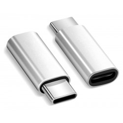 POPERTECH αντάπτορας USB-C αρσενικό σε Micro USB θηλυκό PTH-064, ασημί