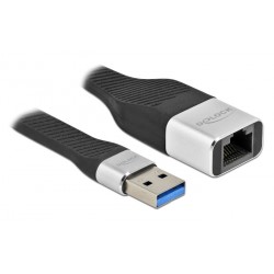 DEDOCK αντάπτορας δικτύου 86937, USB, 1000Mbps Ethernet, 13cm, μαύρος