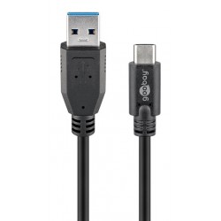 GOGBAY καλώδιο USB σε USB-C 73141, 15W, 5Gbps, 3m, μαύρο