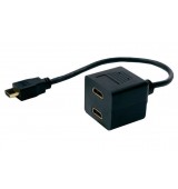 POPERTECH HDMI splitter CAB-H053, 2 &sigma;&epsilon; 1, &mu;&alpha;ύ&rho;&omicron;