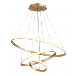 POPERTECH LED φωτιστικό οροφής HLL-0078, 44W, 4000K, 60x60cm, χρυσό