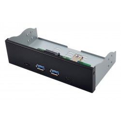 POPERTECH front panel 5.25" σε 2x USB 3.1 & 2x USB-C, VL820