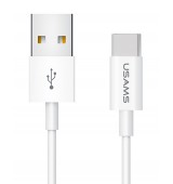 USUMS &kappa;&alpha;&lambda;ώ&delta;&iota;&omicron; USB-C &sigma;&epsilon; USB US-SJ285, 2A, 1m, &lambda;&epsilon;&upsilon;&kappa;ό