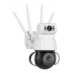 SESTEC smart κάμερα ST-428-4M-DL με προβολείς, dual lens, 4MP, Onvif PTZ