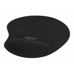 DEDOCK mousepad 12040 με gel στήριγμα καρπού, 230 x 202mm, μαύρο