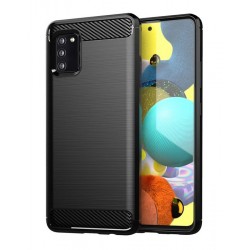 POPERTECH θήκη Carbon MOB-1727 για Samsung A03S, μαύρη