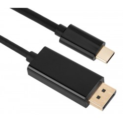 POPERTECH καλώδιο USB-C σε DisplayPort PTH-071, 4K/60Hz, 2m, μαύρο