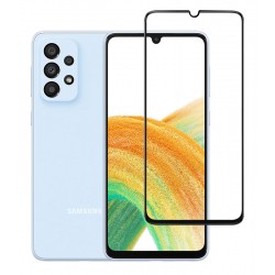 POPERTECH tempered glass 5D TGC-0553, full glue, Samsung A33 5G, μαύρο