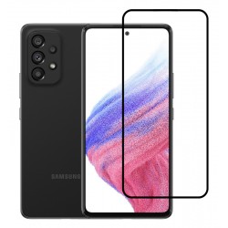 POPERTECH tempered glass 5D TGC-0554, full glue, Samsung A53 5G, μαύρο