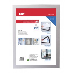 MPMαυτοκόλλητη θήκη ανακοινώσεων A4 PA148 με μαγνητικό πλαίσιο, ασημί