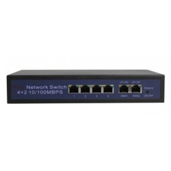 LOLGSE PoE switch HT412, 4x LAN port & 2x WAN port, 10/100Mbps