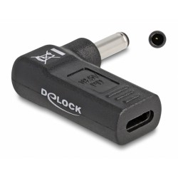 DEDOCK αντάπτορας τροφοδοσίας 60007, USB-C σε Dell 4.5x3mm, 90°, μαύρος