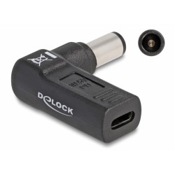 DEDOCK αντάπτορας τροφοδοσίας 60008, USB-C σε Dell 7.4x5mm, 90°, μαύρος