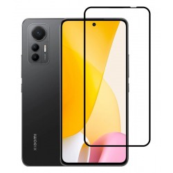 POPERTECH tempered glass 5D TGC-0586, full glue, Xiaomi 12 Lite, μαύρο