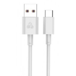 POWERTECH Καλώδιο USB σε Type-C PTR-0079, 5A, 5.0Gbps, 1m, λευκό
