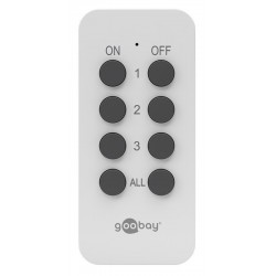 GOGBAY ασύρματο τηλεχειριστήριο 58691, για αντάπτορα ρεύματος, λευκό