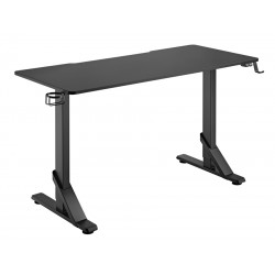 BRBTECK gaming γραφείο GMD11-3, ρυθμιζόμενο ύψος, 136x60cm, RGB, μαύρο