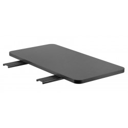 BRBTECK ράφι γραφείου DET-4, ξύλινο, 600x409x30mm, 20kg, μαύρο