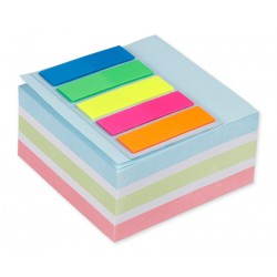 MPMαυτοκόλλητα χαρτάκια σημειώσεων PN181 75x75mm, 400+100τμχ, χρωματιστά