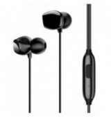 USAMS earphones με μικρόφωνο EP-28, 9mm, 3.5mm, 1.2m, μαύρα